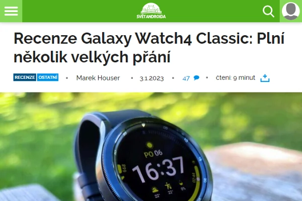 Recenze chytr hodinky Samsung Galaxy Watch 4 Classic (2023)