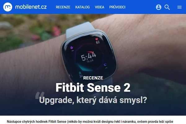 Recenze fitness nramek Fitbit Sense 2 (2022)