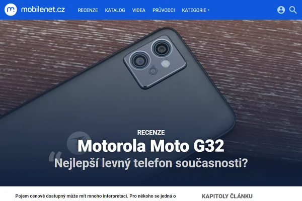 Recenze mobiln telefon Motorola Moto G32 (2022)