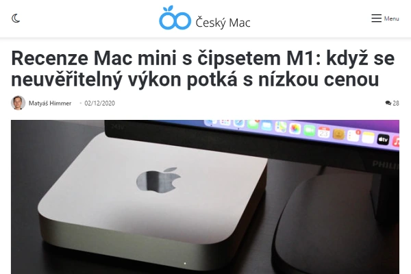 Recenze stoln PC Apple Mac mini M1 (2020)