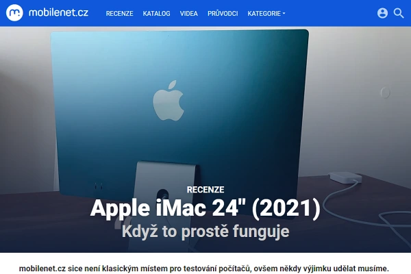 Recenze stoln PC Apple iMac 24 (2021)