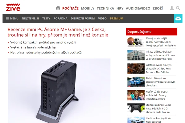 Recenze stoln PC Asome MF Game (2023)