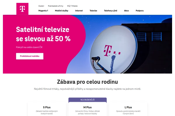 Satelitn televize T-Mobile SAT TV