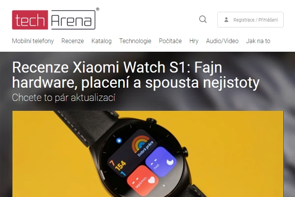 Recenze chytr hodinky Xiaomi Watch S1 (2022)