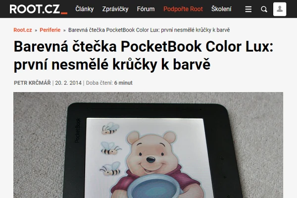 Recenze teka knih PocketBook Color Lux (2014)