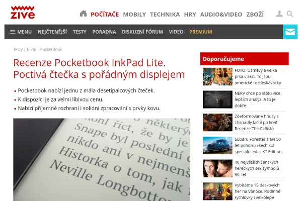 Recenze čtečka knih PocketBook 970 InkPad Lite (2022)