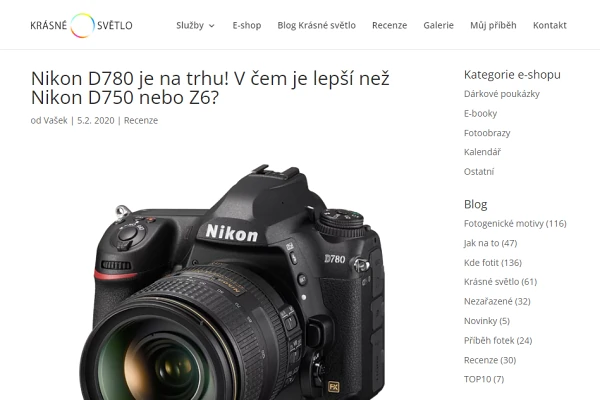 Recenze digitln fotoapart Nikon D780 (2020)