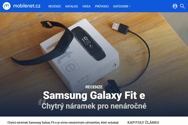 Recenze fitness nramek Samsung Galaxy Fit e (2019)