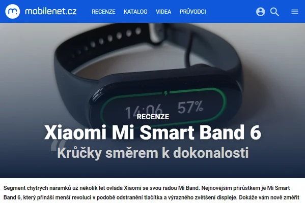 Recenze fitness nramek Xiaomi Mi Smart Band 6 (2021)