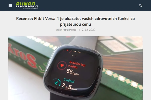 Recenze fitness nramek Fitbit Versa 4 (2022)