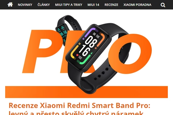 Recenze fitness náramek Xiaomi Redmi Smart Band Pro