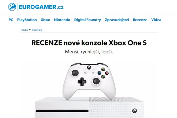 Recenze hern konzole Microsoft Xbox One S (2016)