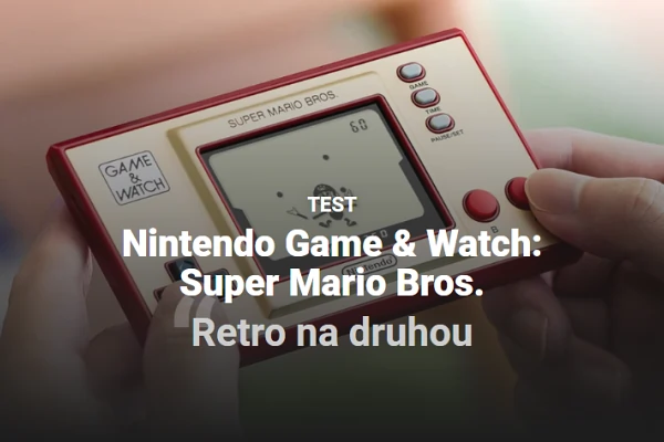 Recenze retro herní konzole Nintendo Game & Watch: Super Mario Bros. (2020)