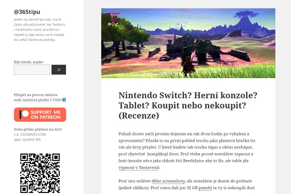 Recenze herní konzole do ruky Nintendo Switch
