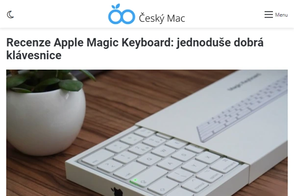 Recenze počítačová klávesnice Apple Magic Keyboard