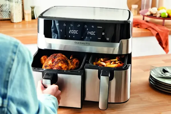 Recenze horkovzdun fritza Tefal EY905D10 Dual Easy Fry & Grill (2023)