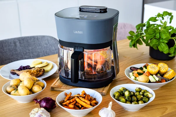 Recenze horkovzdun fritza Lauben Glass&SteamAir Fryer 4500BG (2024)