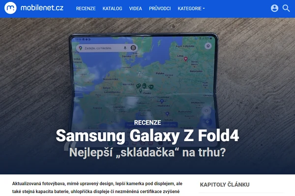 Recenze mobiln telefon Samsung Galaxy Z Fold4 (2022)
