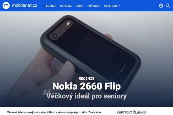 Recenze tlačítkový telefon Nokia 2660 Flip