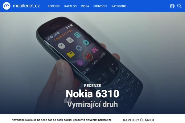 Recenze tlačítkový telefon Nokia 6310 (2021)
