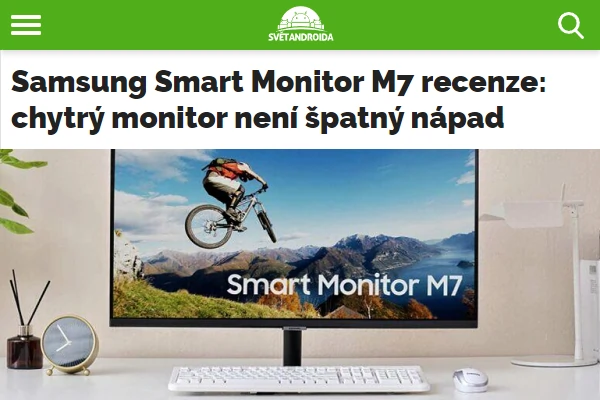 Recenze PC monitor Samsung Smart Monitor M7 (2022)