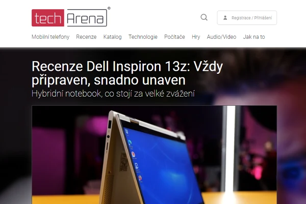 Recenze mini notebook Dell Inspiron 13z (2021)