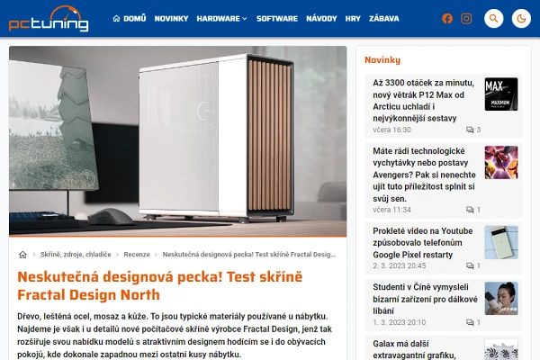 Recenze PC sk Fractal Design North (2022)