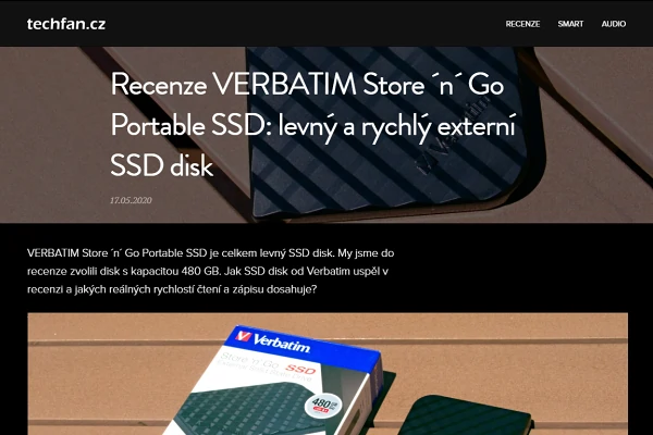 Recenze extern disk Verbatim Store 'n' Go (2020)