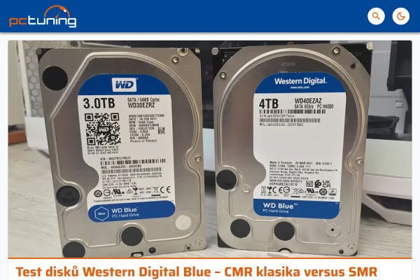 Recenze hard disk Western Digital Blue (2021)