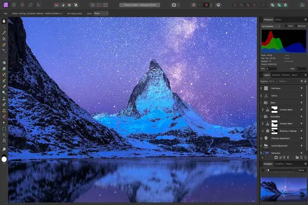 Recenze grafick program na PC Affinity Photo (2017)