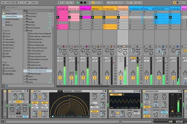 Recenze program na úpravu hudby pro PC Ableton Live 10 (2019)
