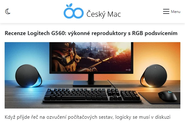 Recenze PC reproduktory Logitech G560 (2018)