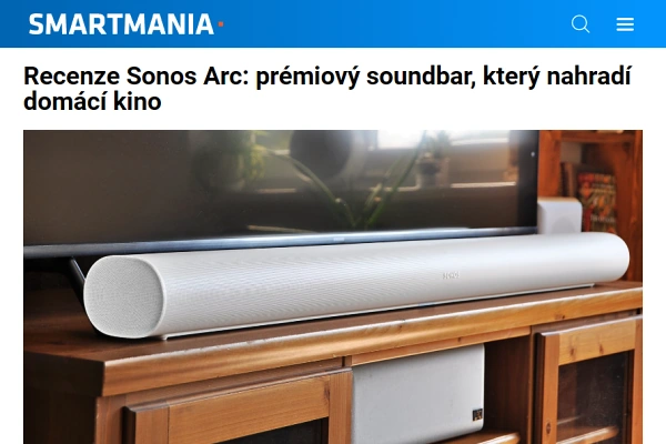Recenze soundbar k TV Sonos Arc (2020)