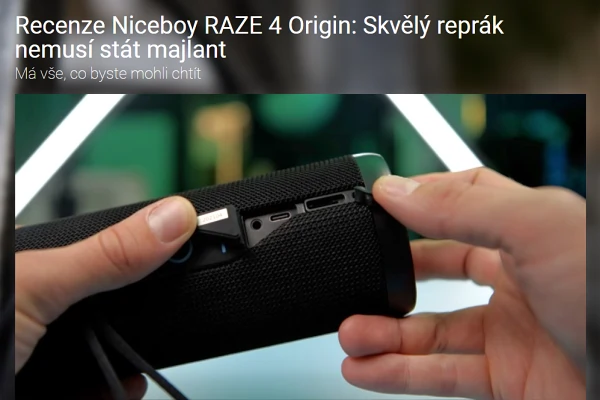 Recenze Bluetooth reproduktor Niceboy RAZE 4 Origin (2021)