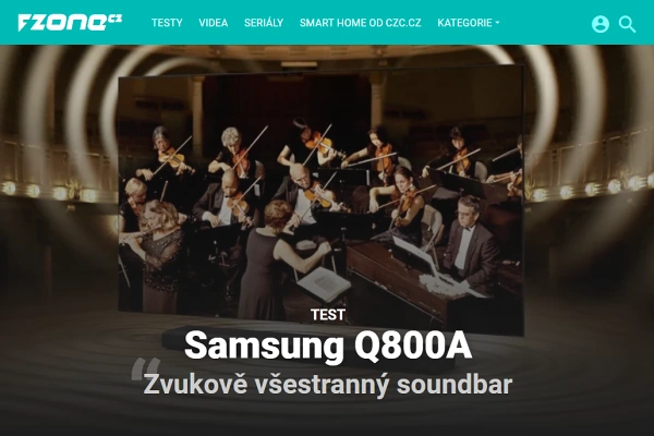 Recenze soundbar k TV Samsung Q800A (2021)