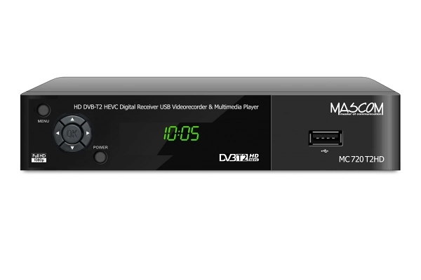 Recenze DVB-T2 set-top box Mascom MC720T2-HD (2021)