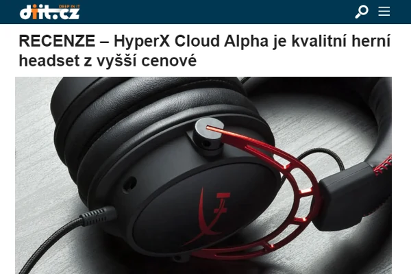 Recenze hern sluchtka HyperX Cloud Alpha (2017)