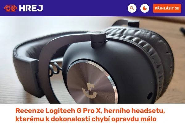 Recenze hern sluchtka Logitech G Pro X (2021)