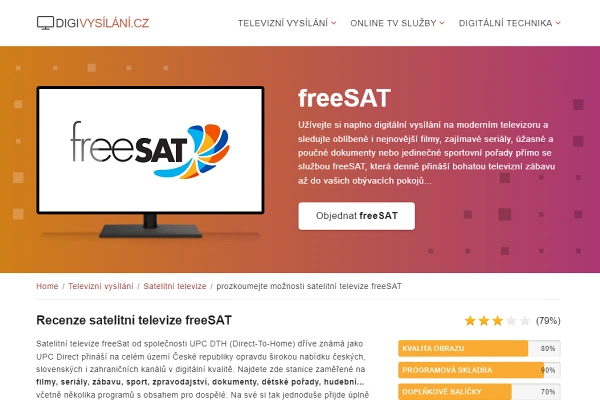 Recenze satelitn televize freeSAT (2021)