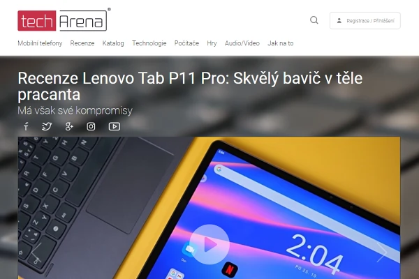 Recenze tablet Lenovo Tab P11 Pro (2021)